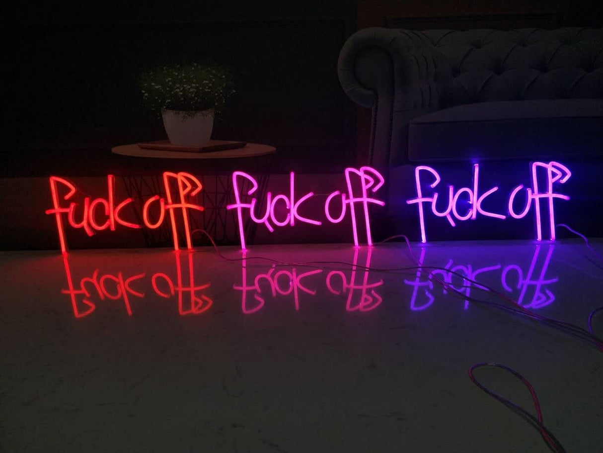 Fuck Off Liquid Neon Sign