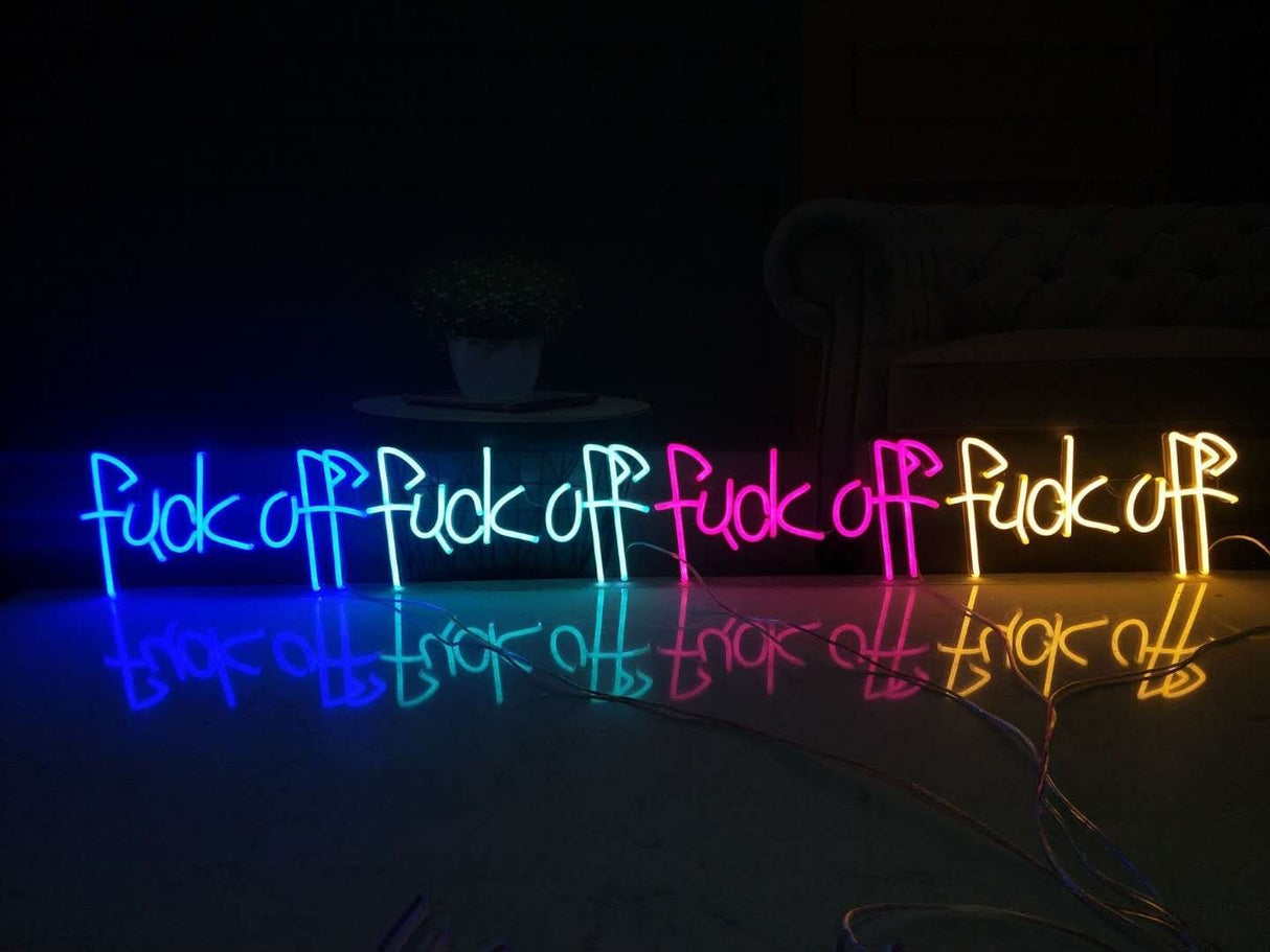 Fuck Off Liquid Neon Sign