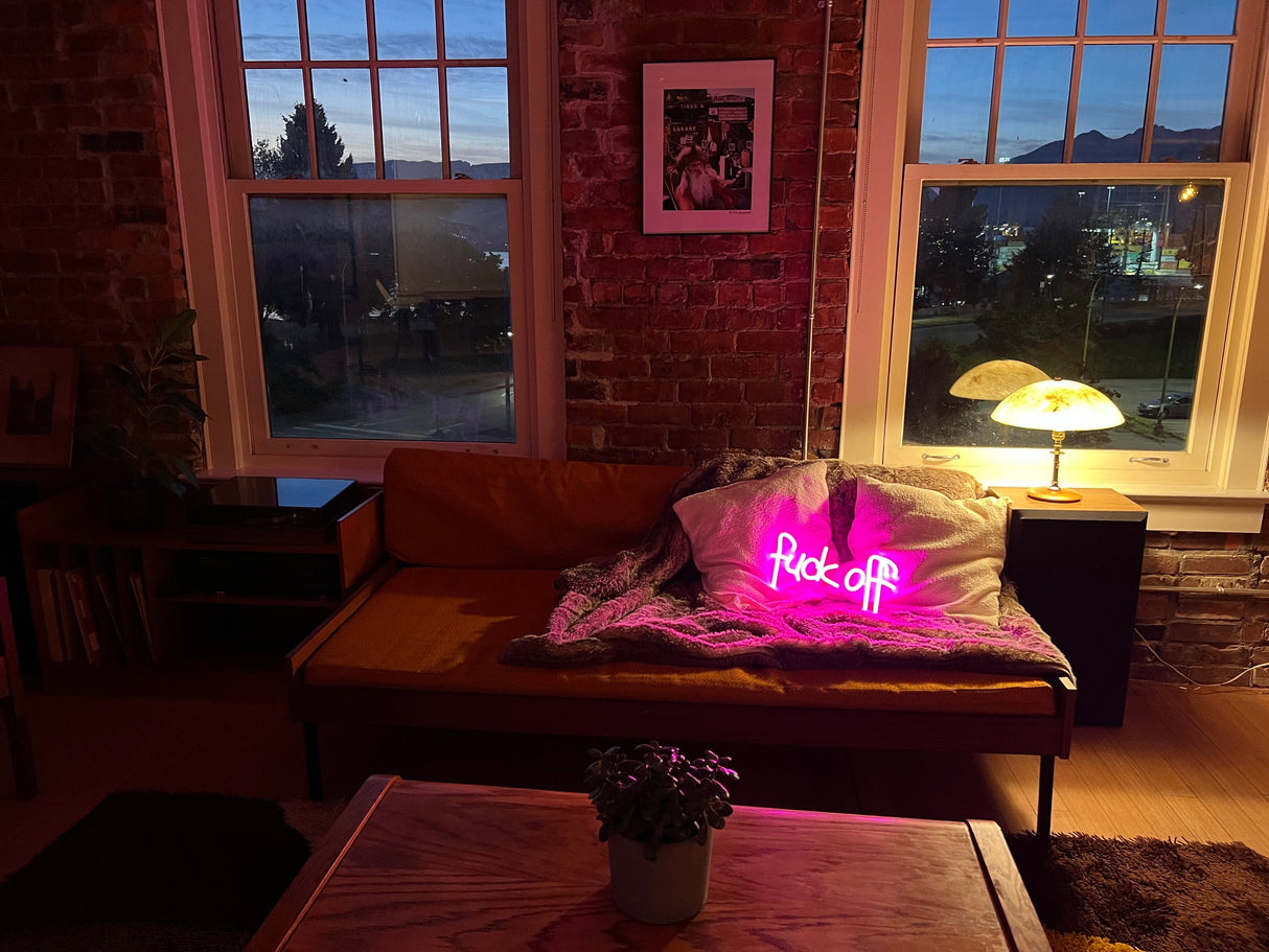 Fuck Off Liquid Neon Sign