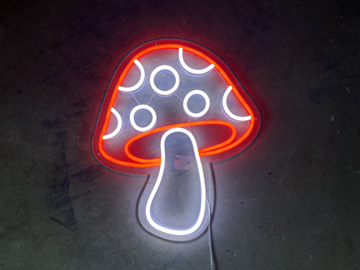 Toadstool Mushroom LED Neon Sign