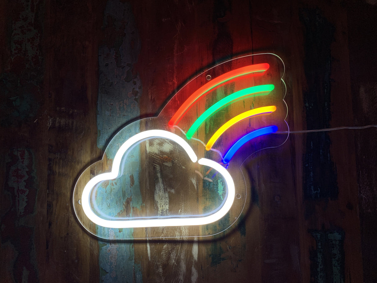 Little Cloud And Rainbow LED Neon Sign