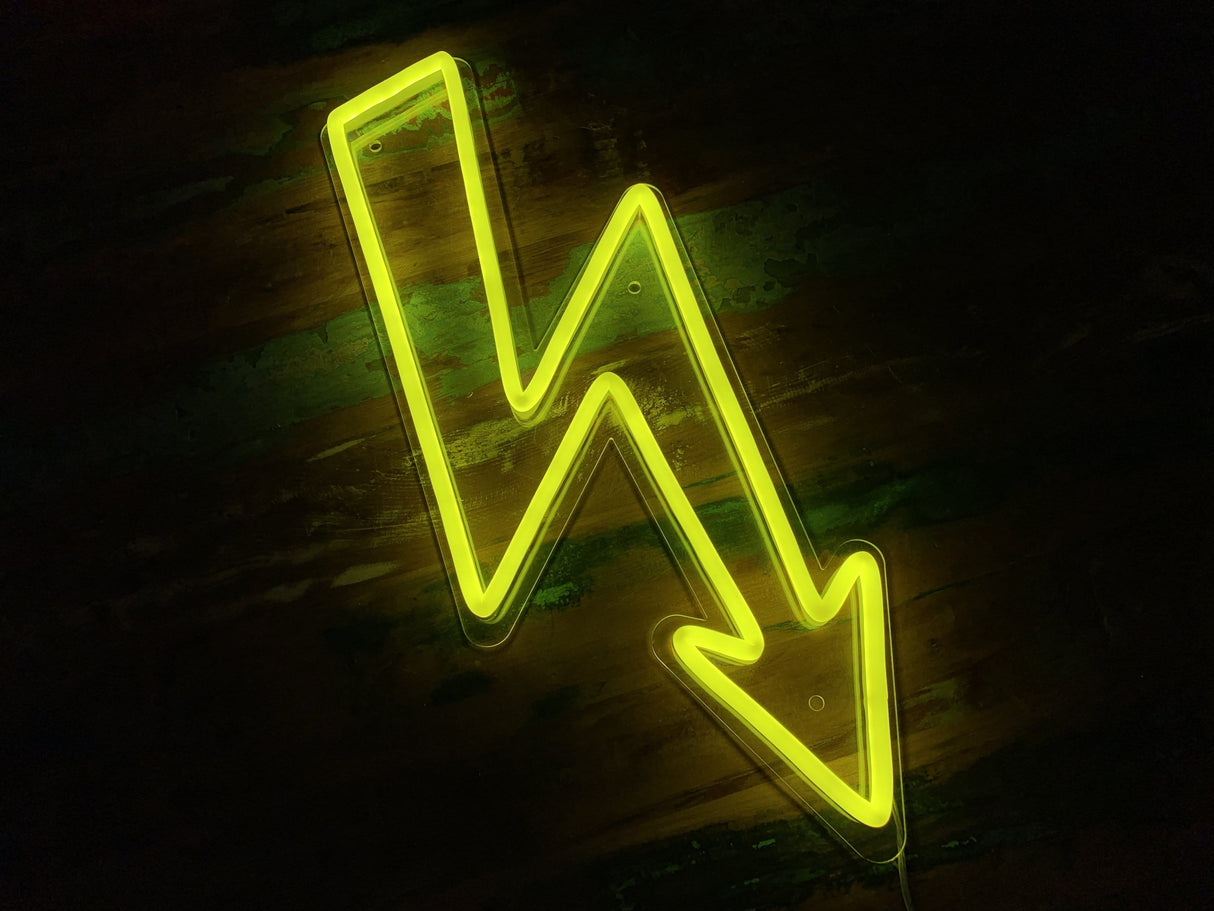 Lightning Bolt LED Neon Sign