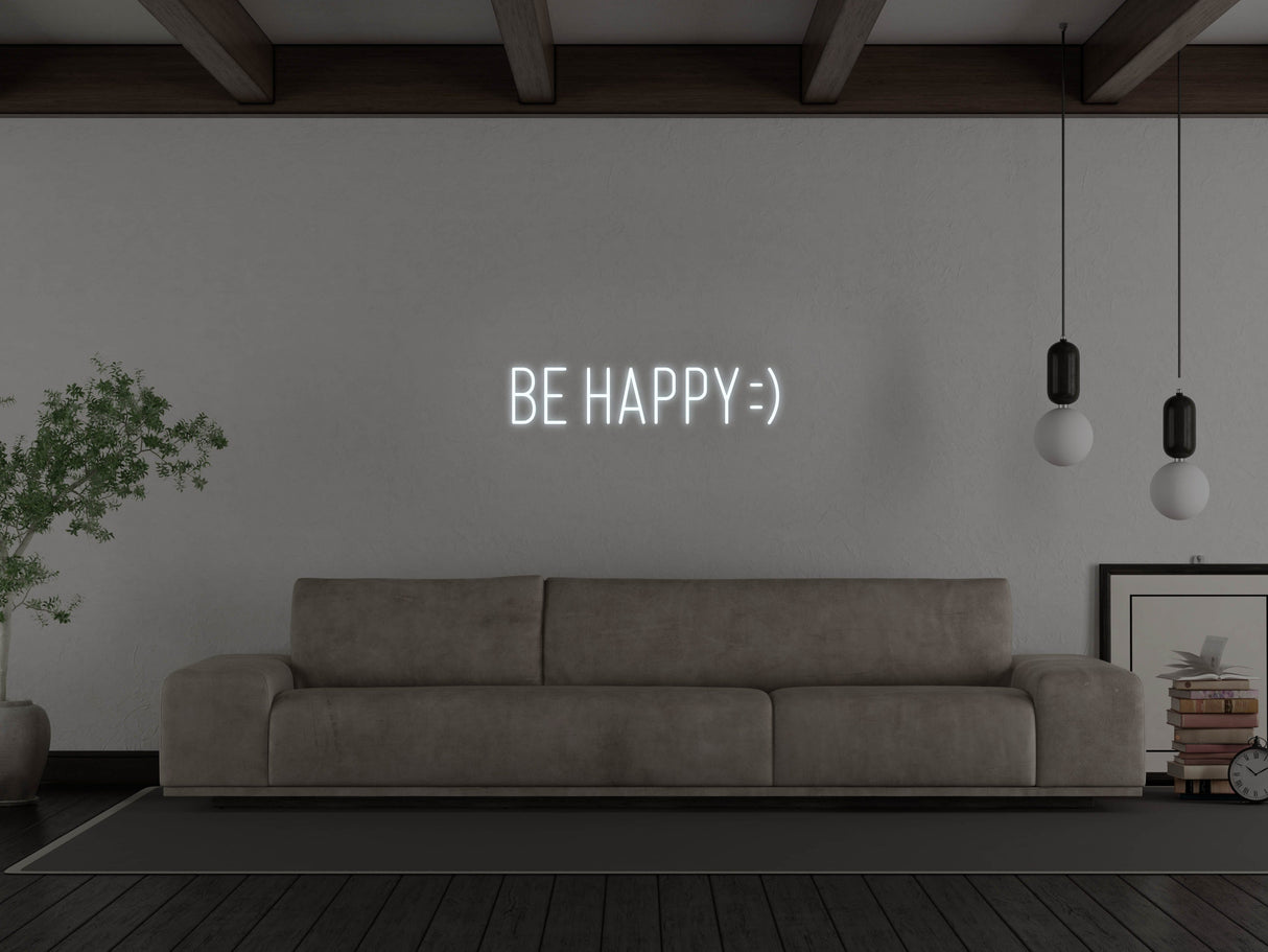 Be Happy LED Neon Sign