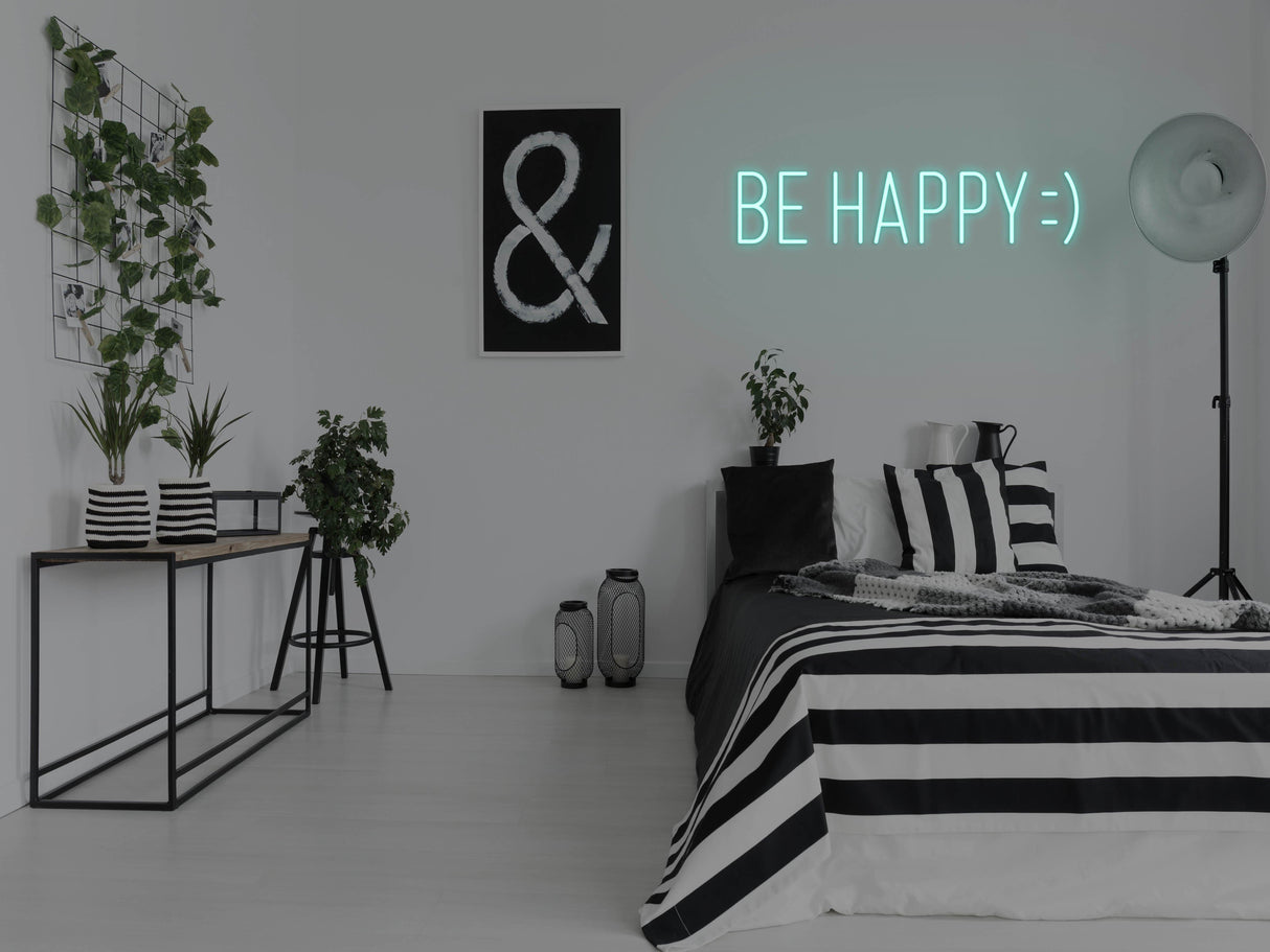 Be Happy LED Neon Sign