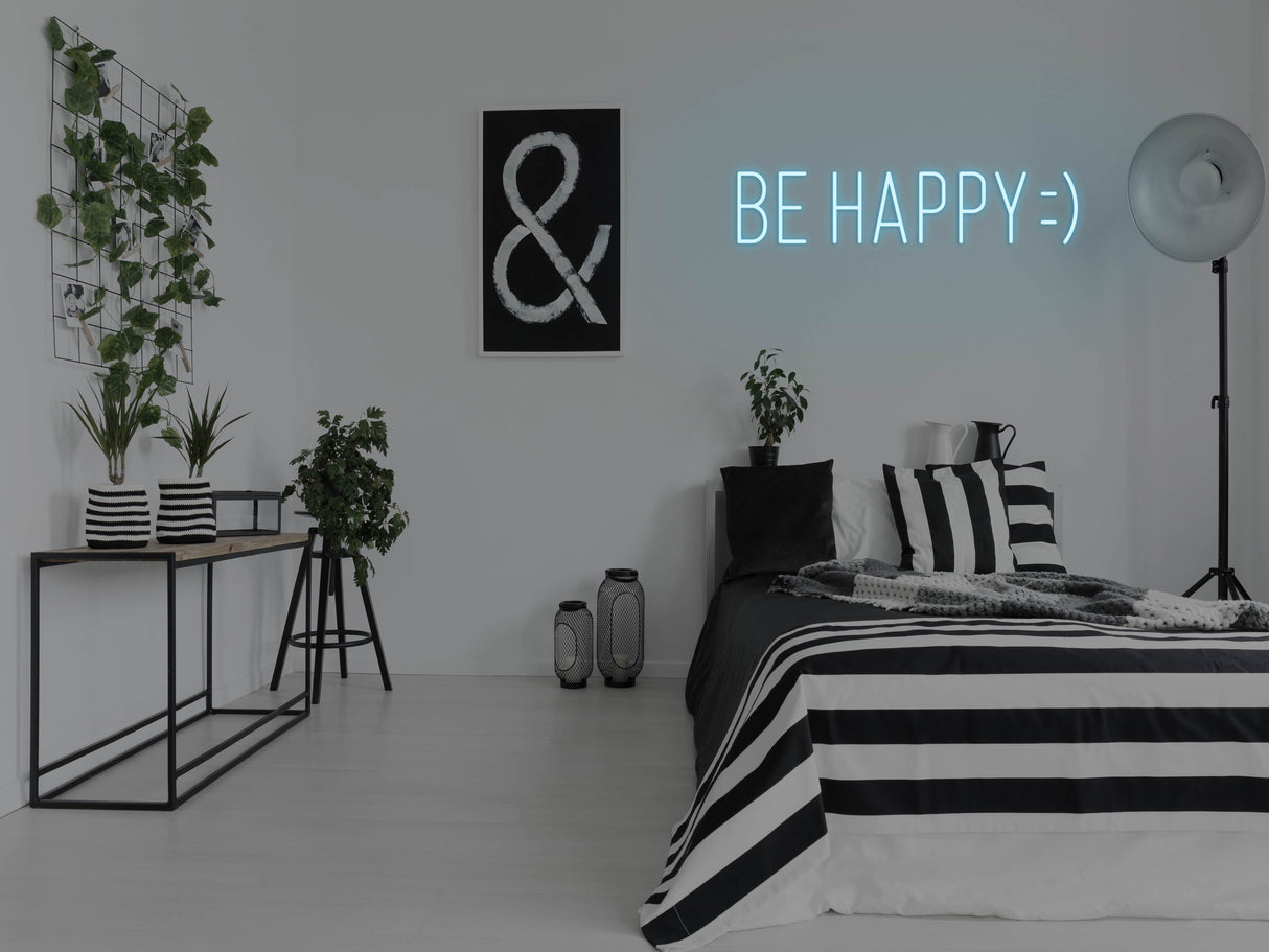 Be Happy LED Neon Sign