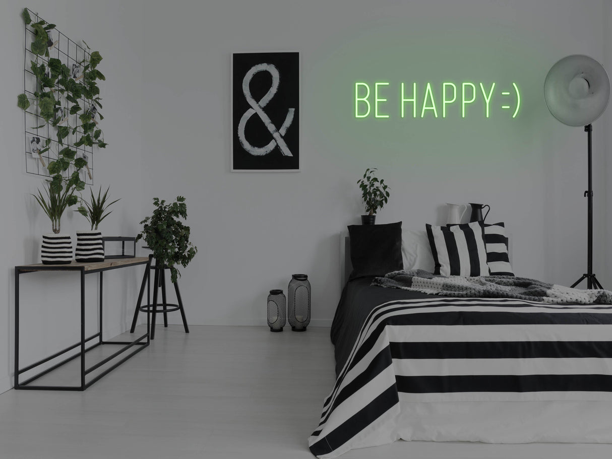 Be Happy LED Neon Sign