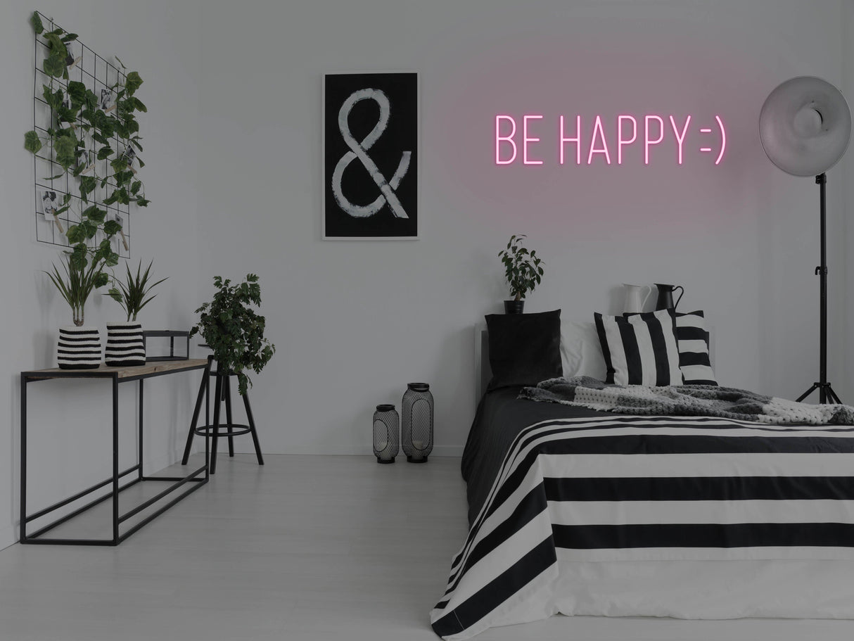 Be Happy LED Neon Sign