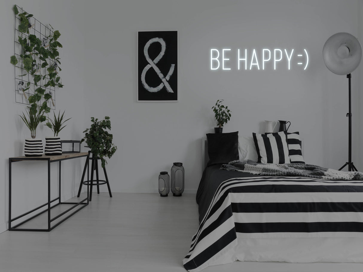 Be Happy LED Neon Sign