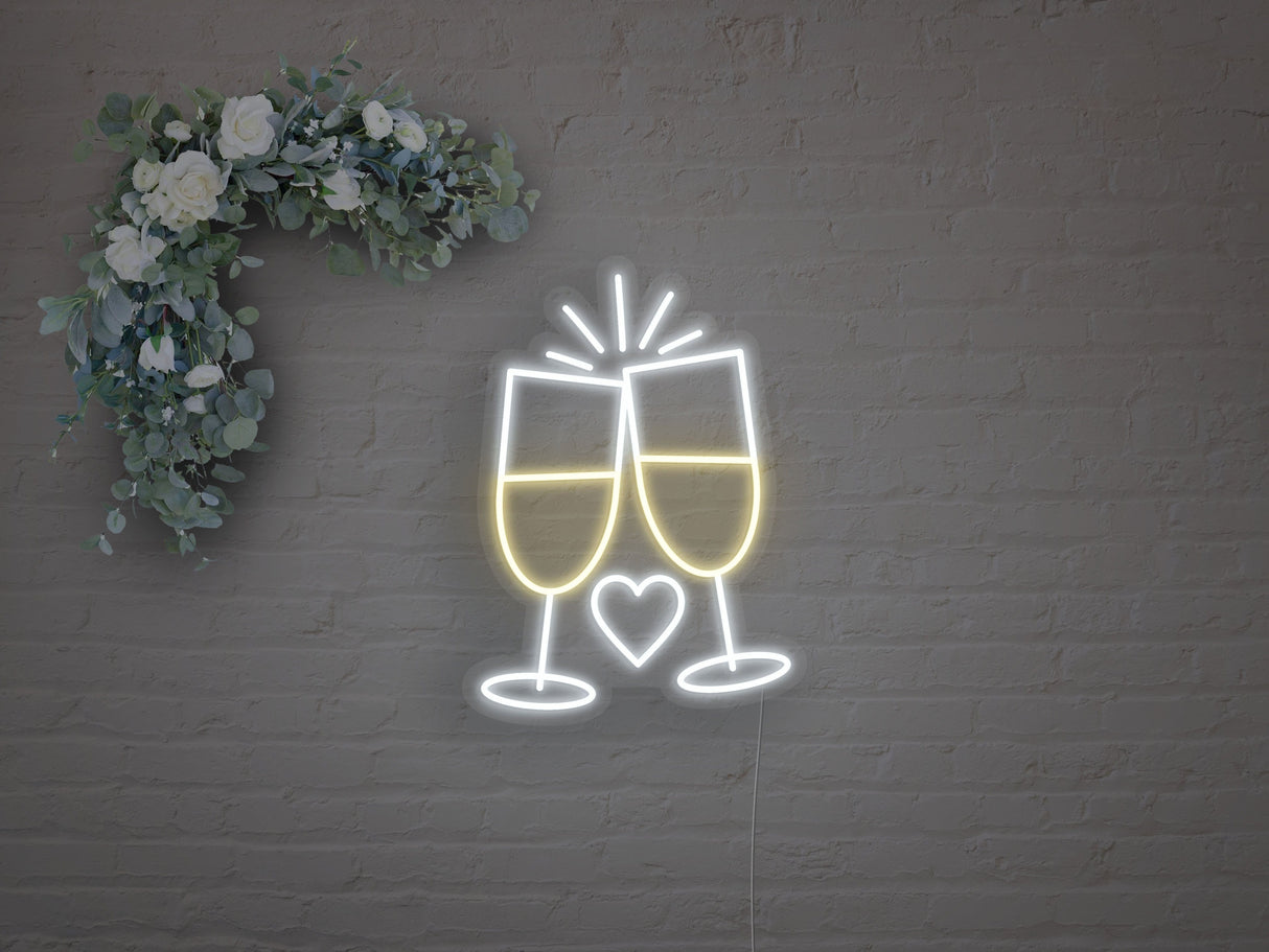 Cheers To Love LED Neon Sign