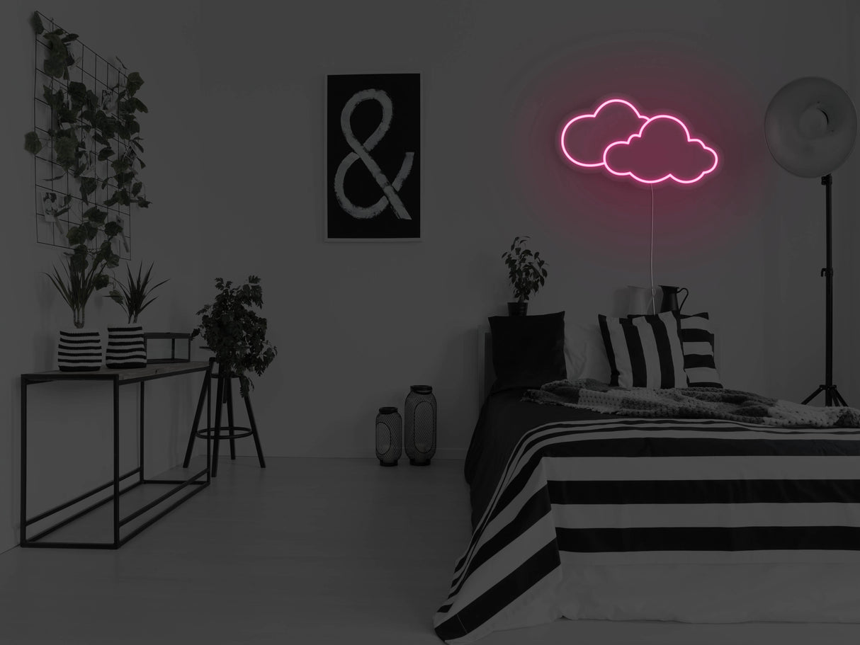 Clouds Liquid Neon Sign