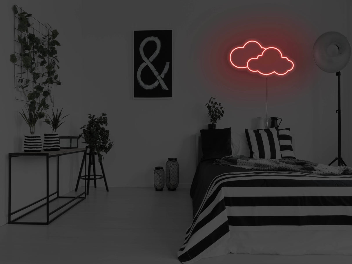 Clouds Liquid Neon Sign