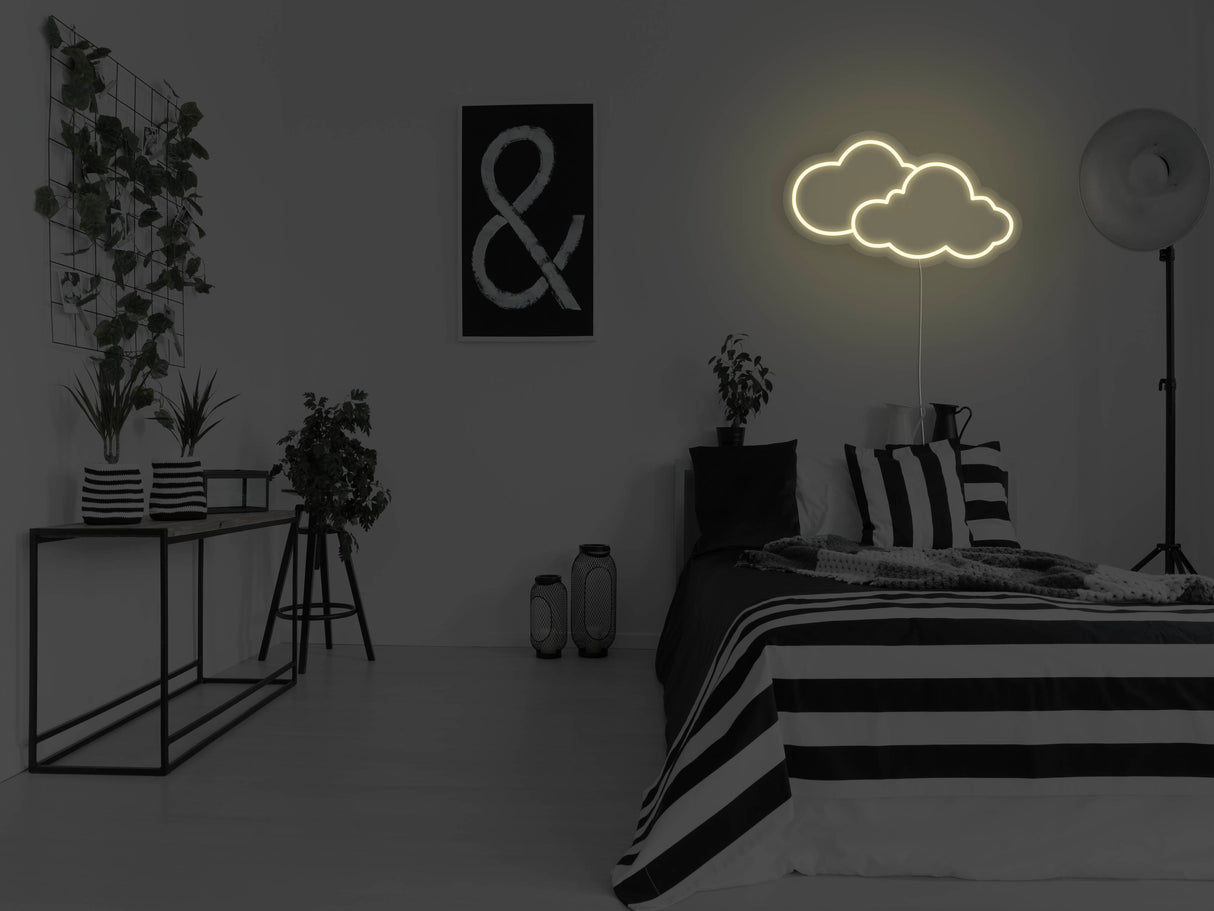 Clouds Liquid Neon Sign