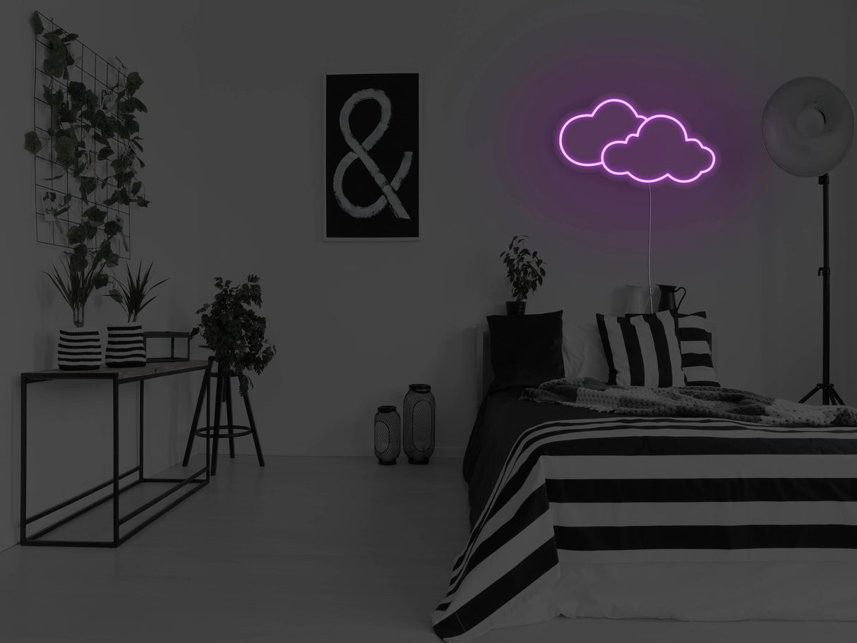 Clouds Liquid Neon Sign