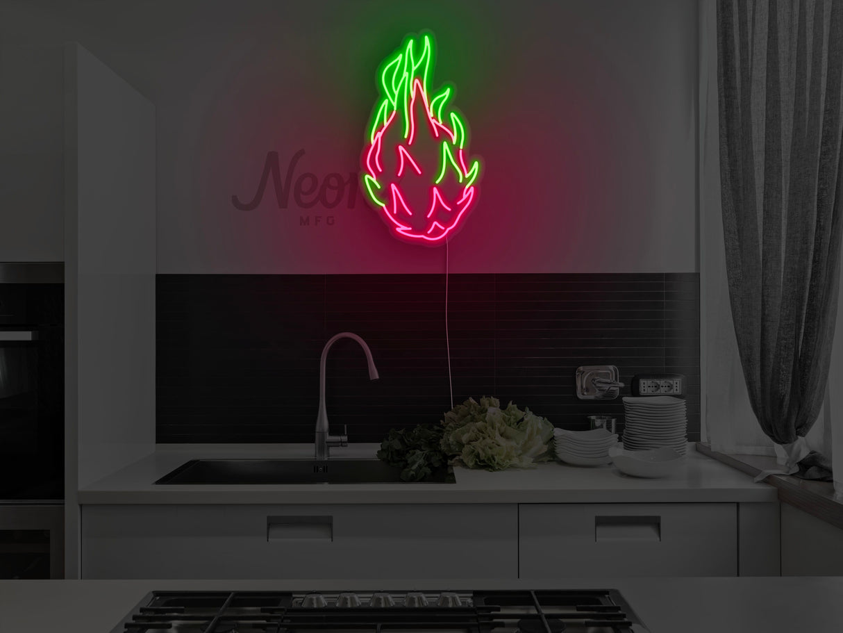 Dragon fruit LED Neon Sign