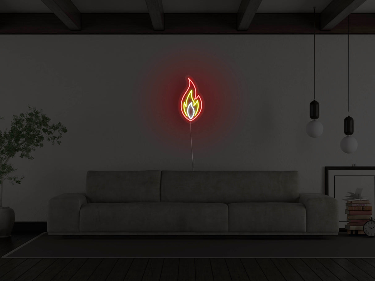Flame Liquid Neon Sign