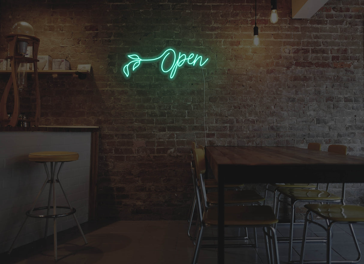 Flower Open Liquid Neon Sign