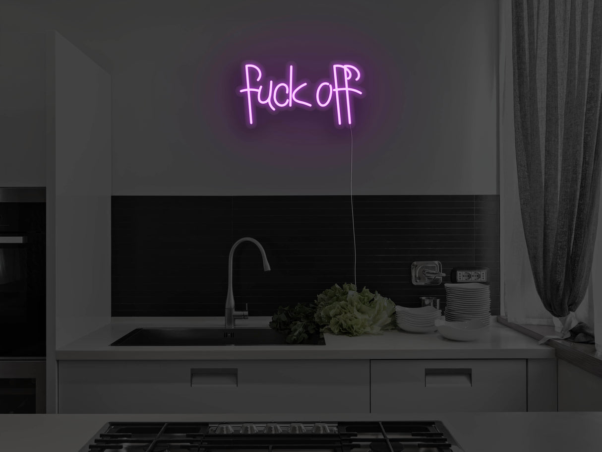 Fuck Off Liquid Neon Sign