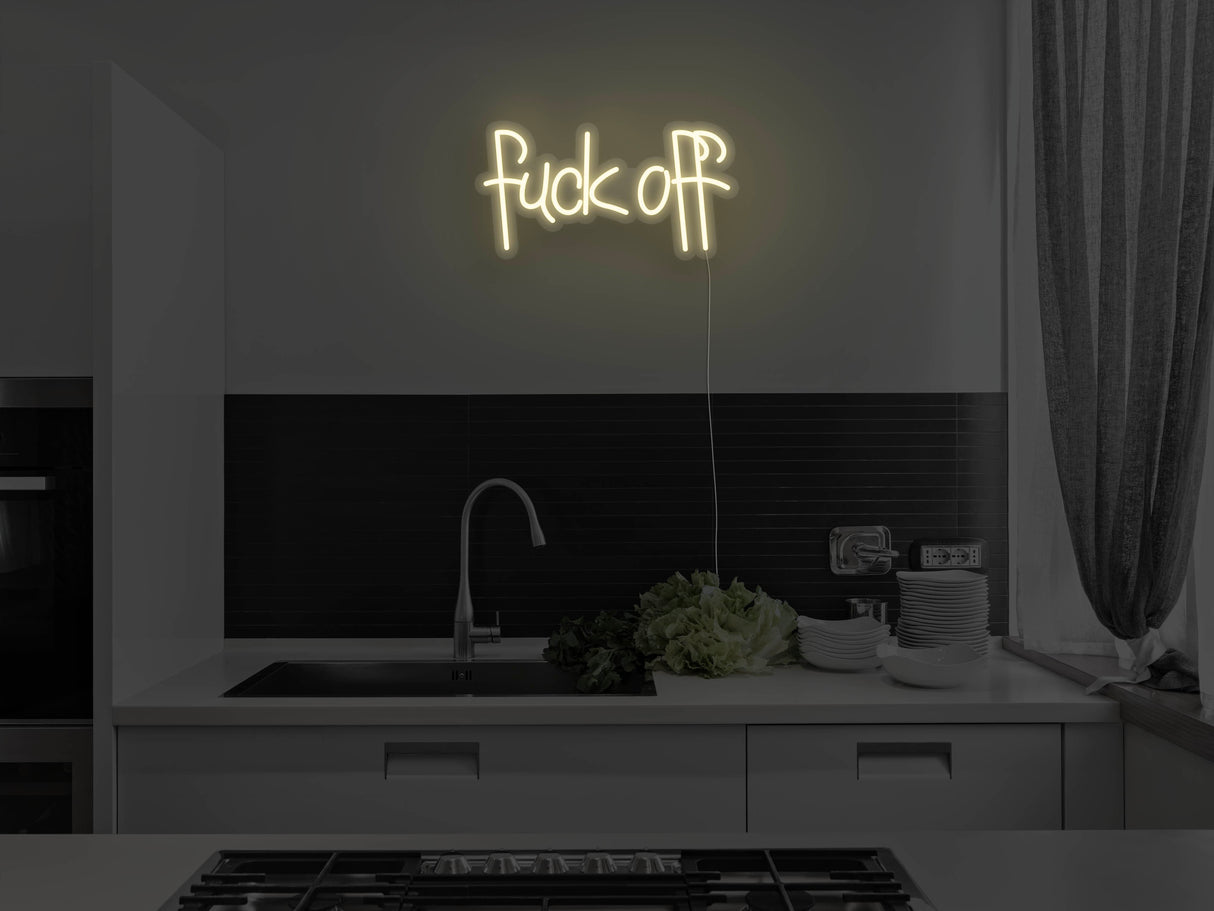 Fuck Off Liquid Neon Sign