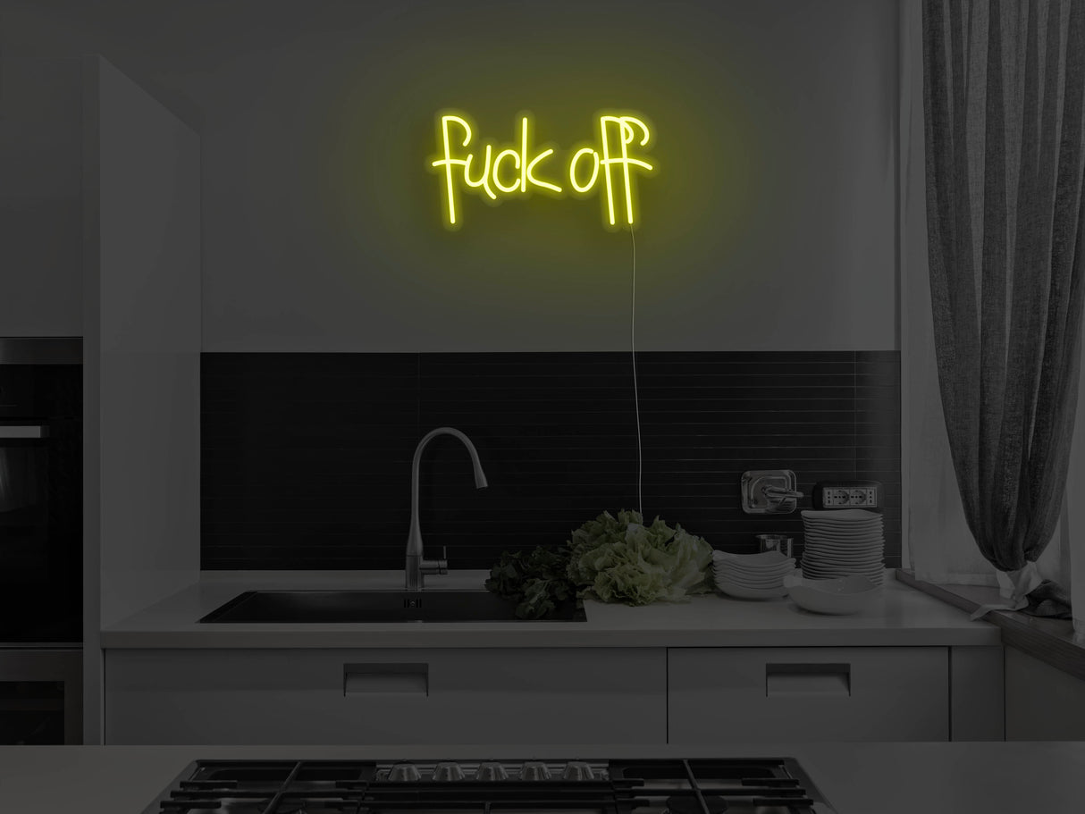 Fuck Off Liquid Neon Sign