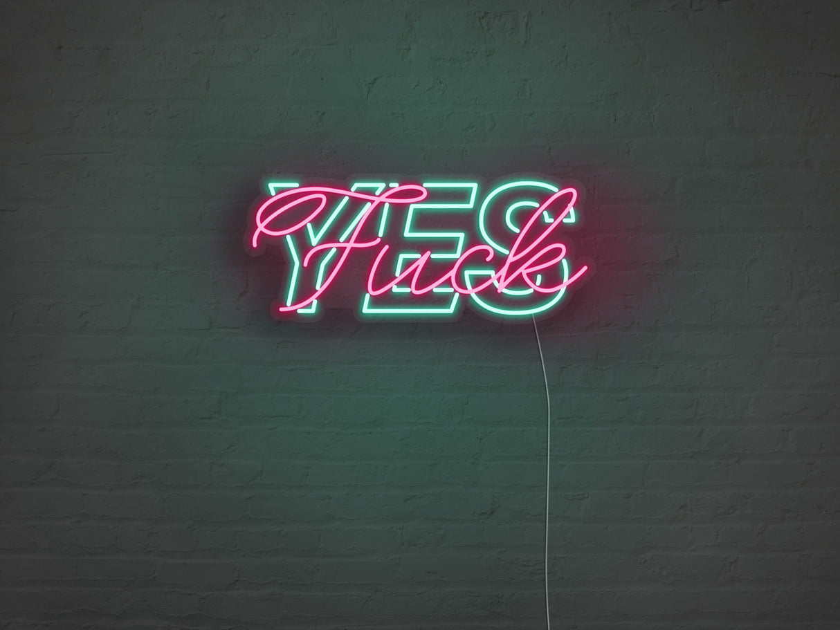 Fuck Yes LED Neon Sign