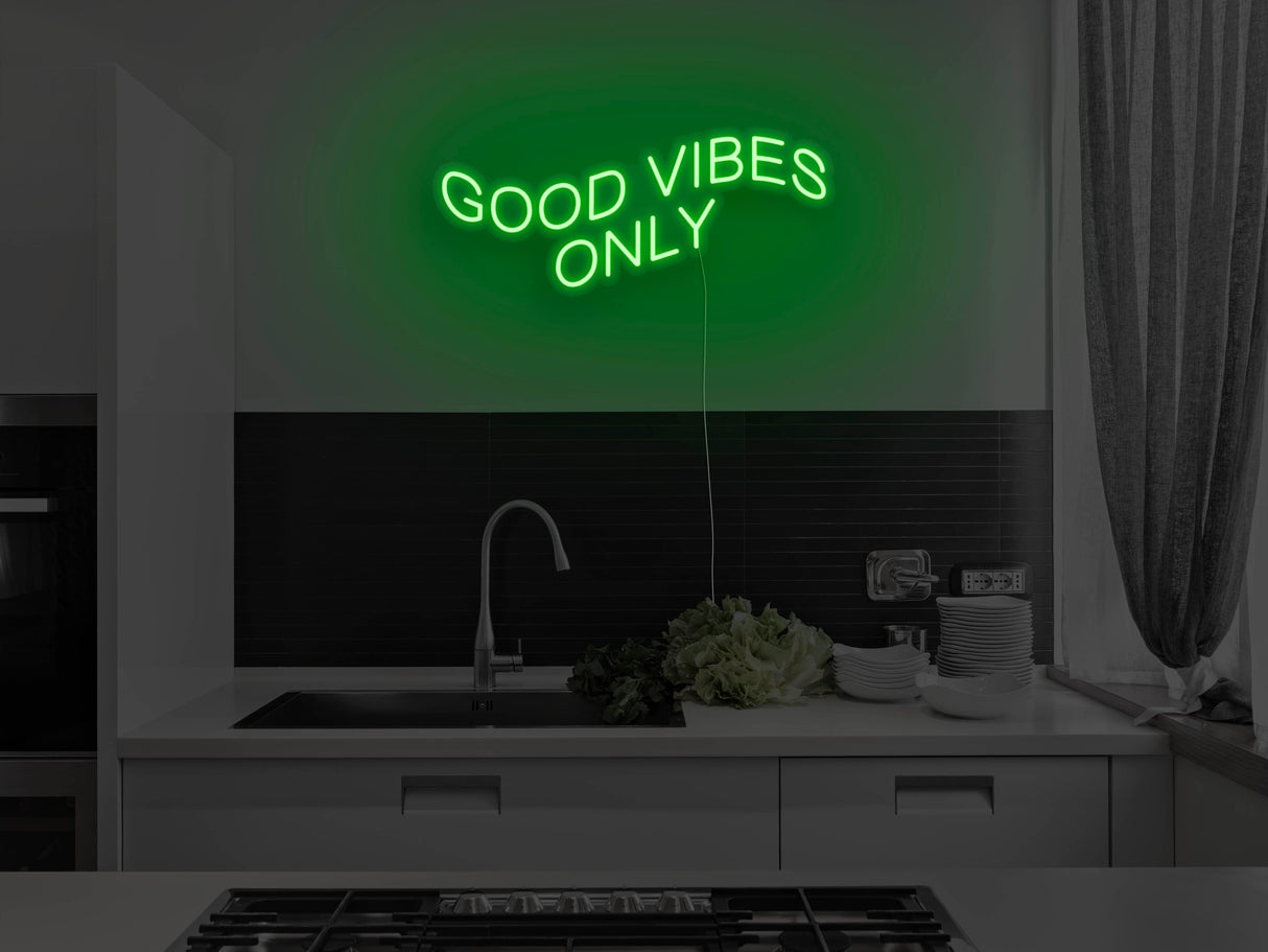 Good Vibes Only Liquid Neon Sign
