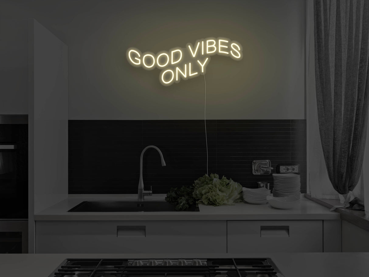 Good Vibes Only Liquid Neon Sign