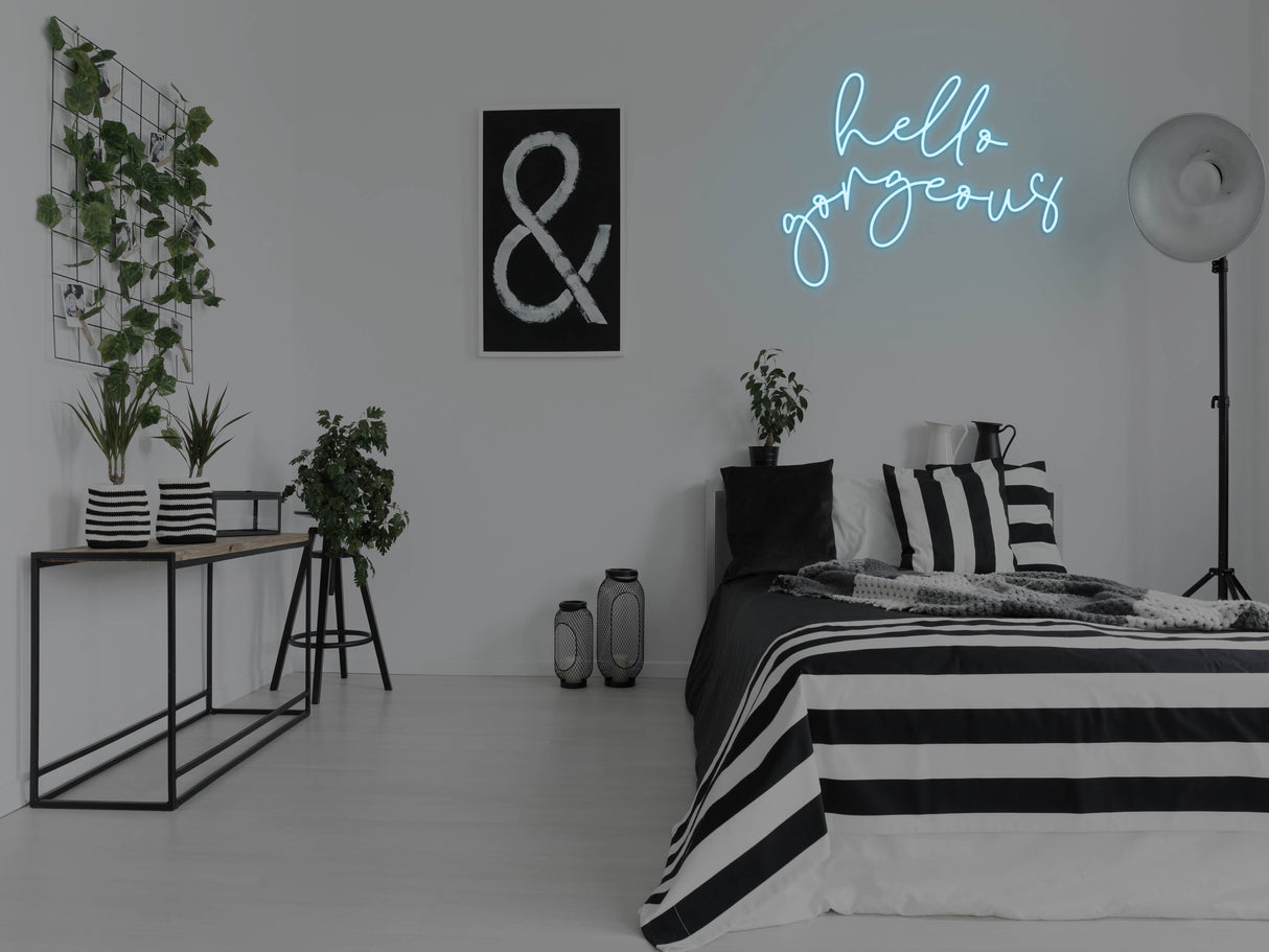 Hello Gorgeous 2.0 Liquid Neon Sign