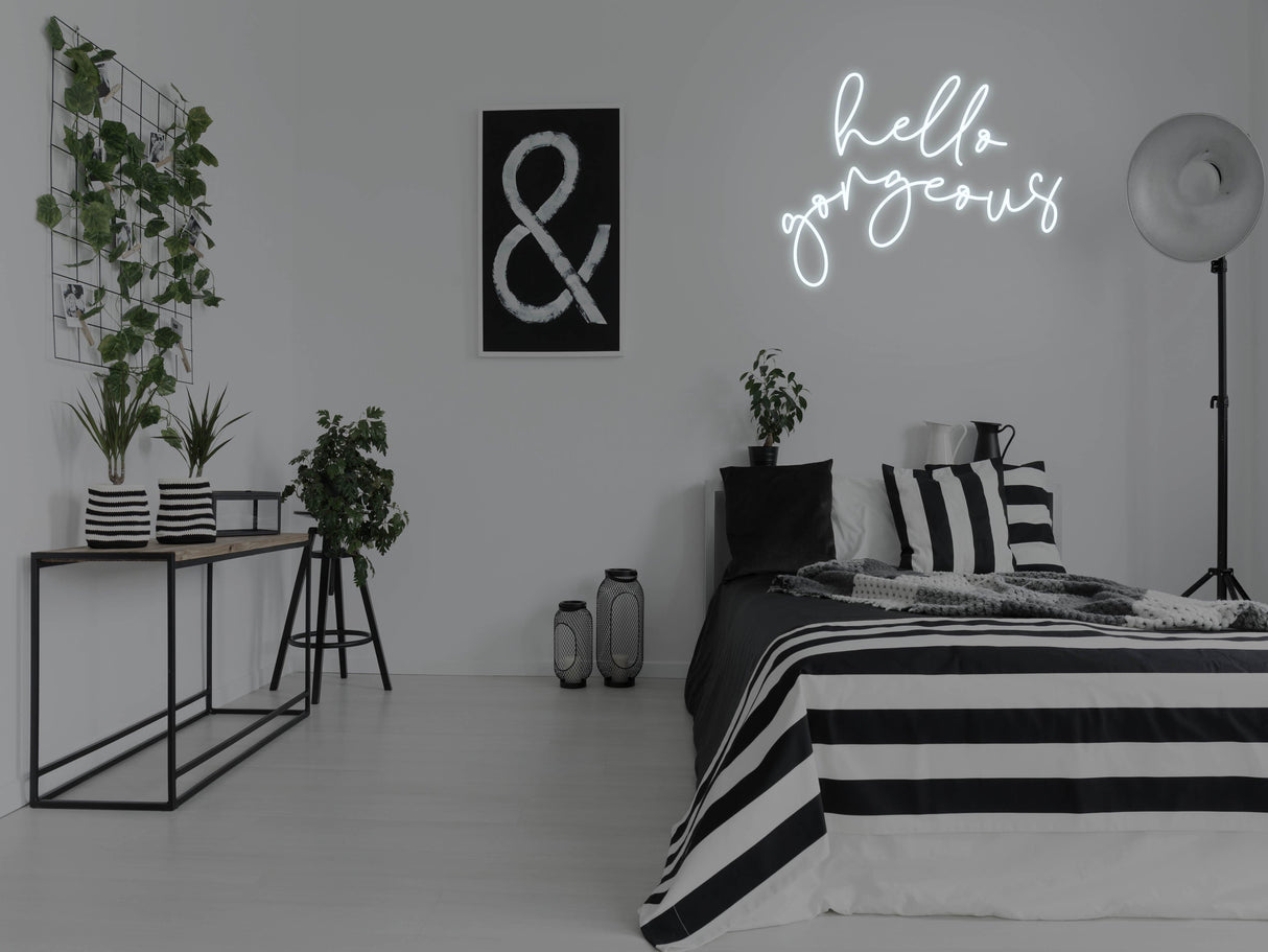 Hello Gorgeous 2.0 Liquid Neon Sign