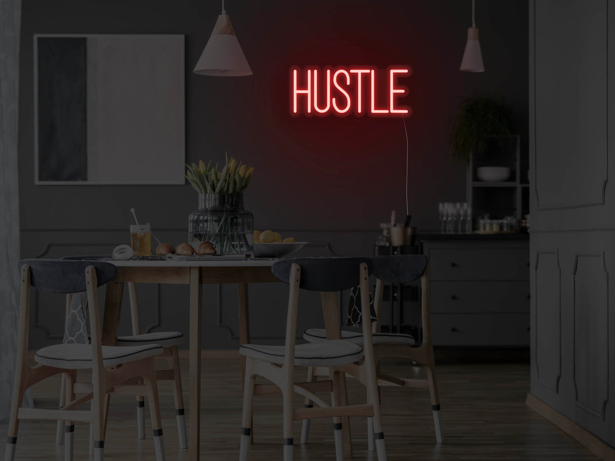 Hustle Neon Sign
