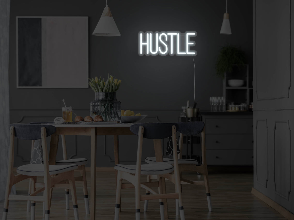 Hustle Neon Sign