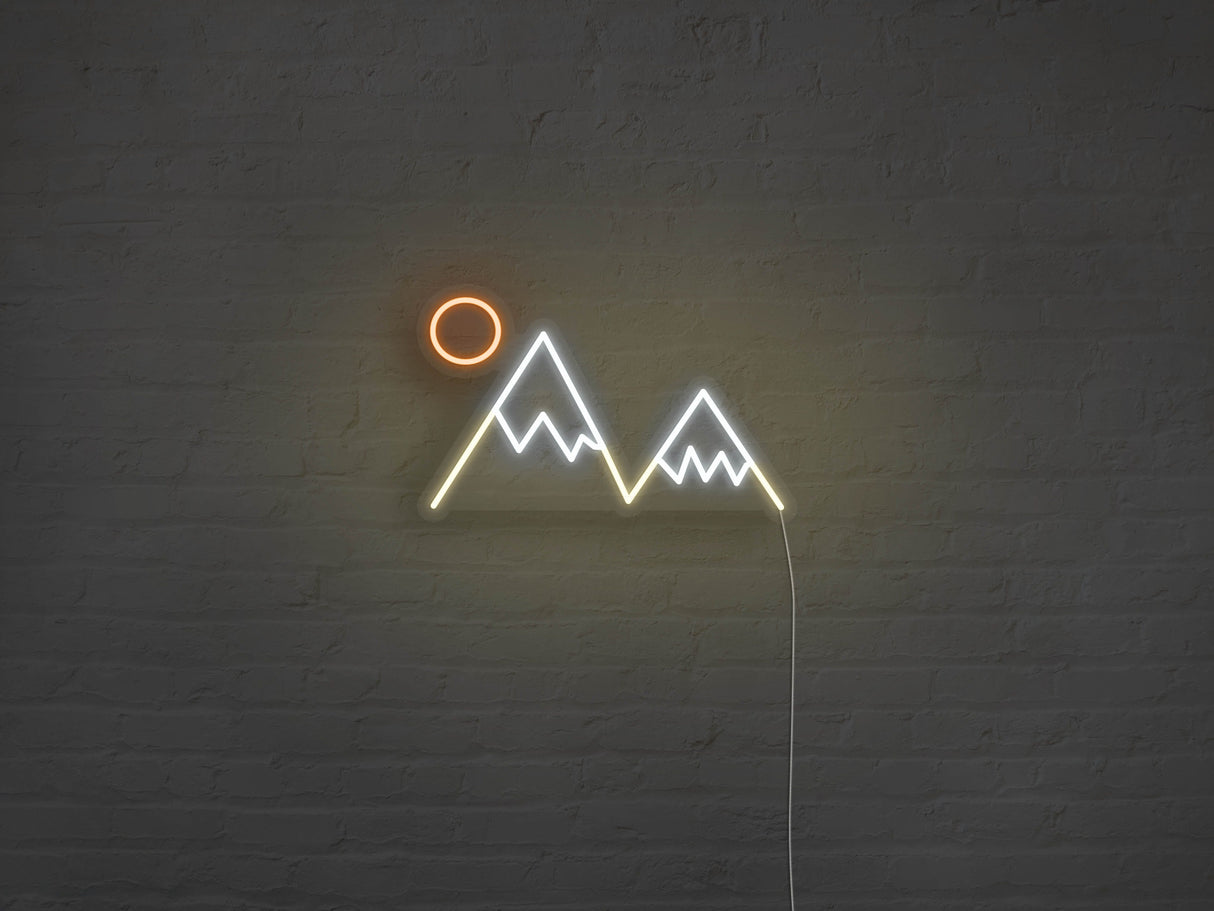 Mountain Peaks LED Neon Sign