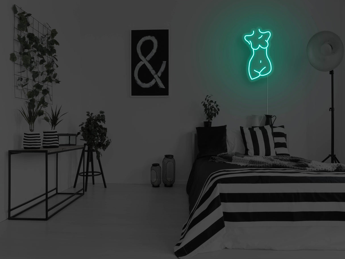 Female Sculpture Liquid Neon Sign