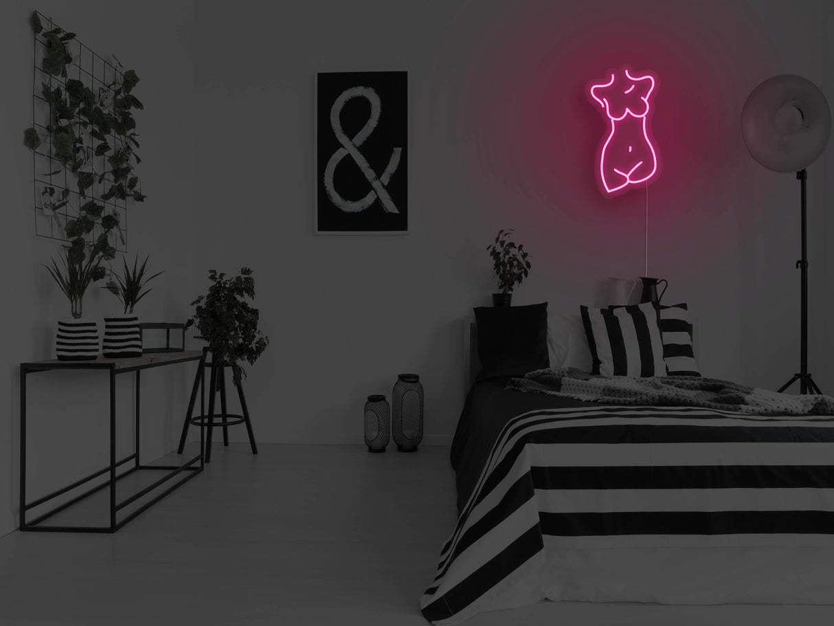 Female Sculpture Liquid Neon Sign