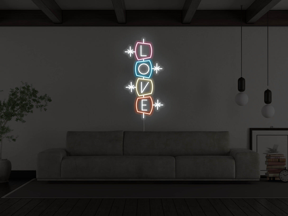 Retro Love LED Neon Sign