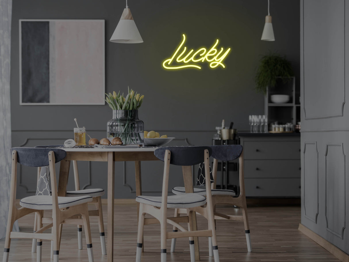 Lucky LED Neon Sign