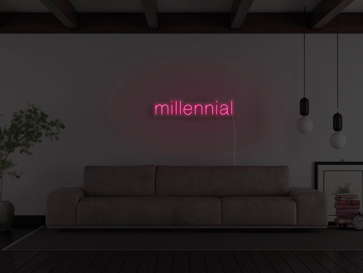 Millennial LED Neon Sign
