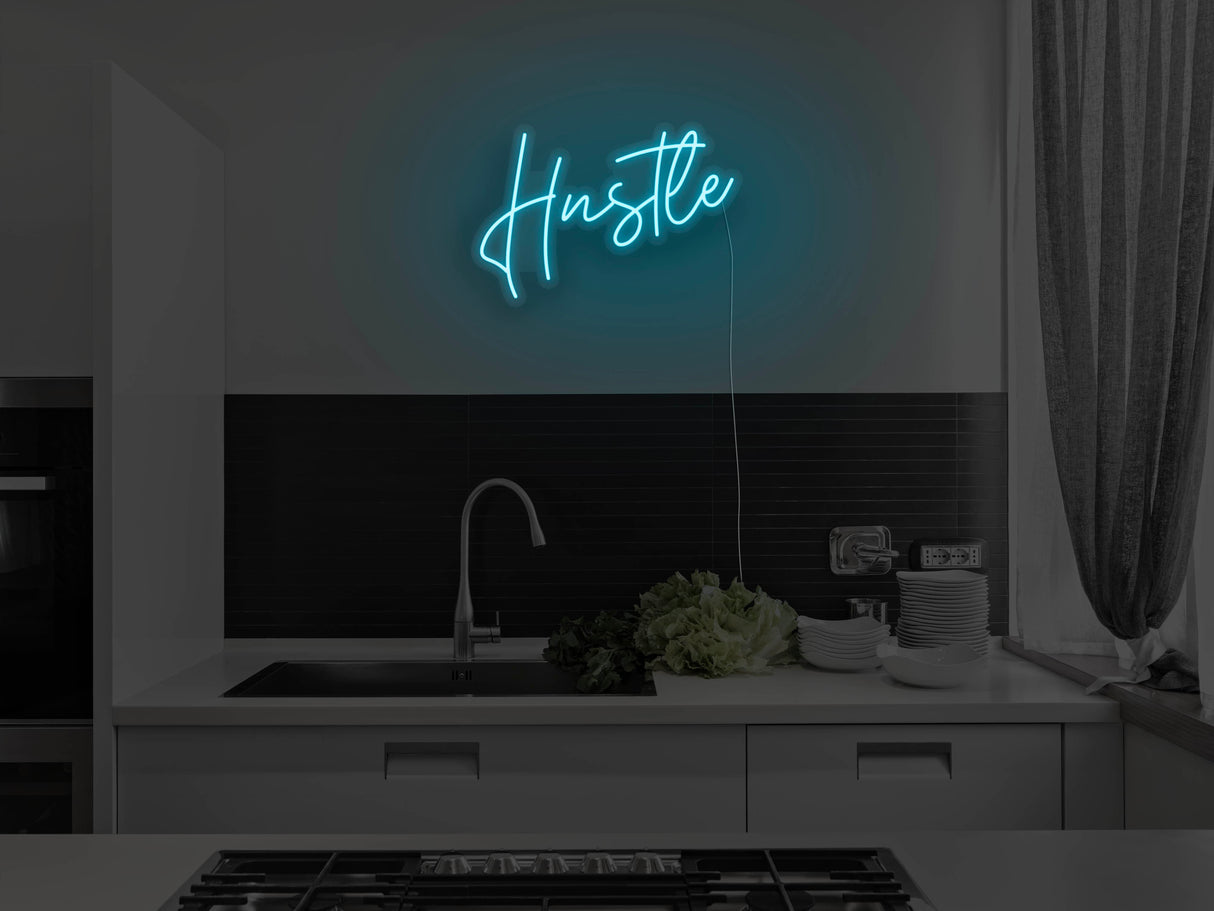 Hustle Version 2 Liquid Neon Sign