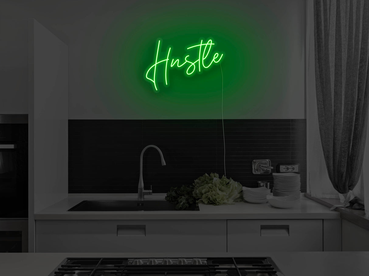 Hustle Version 2 Liquid Neon Sign