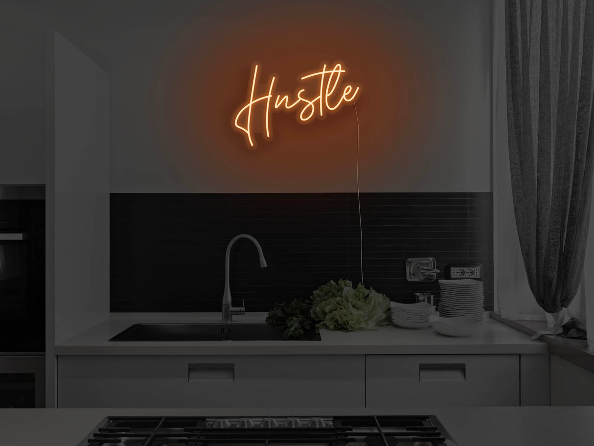 Hustle Version 2 Liquid Neon Sign