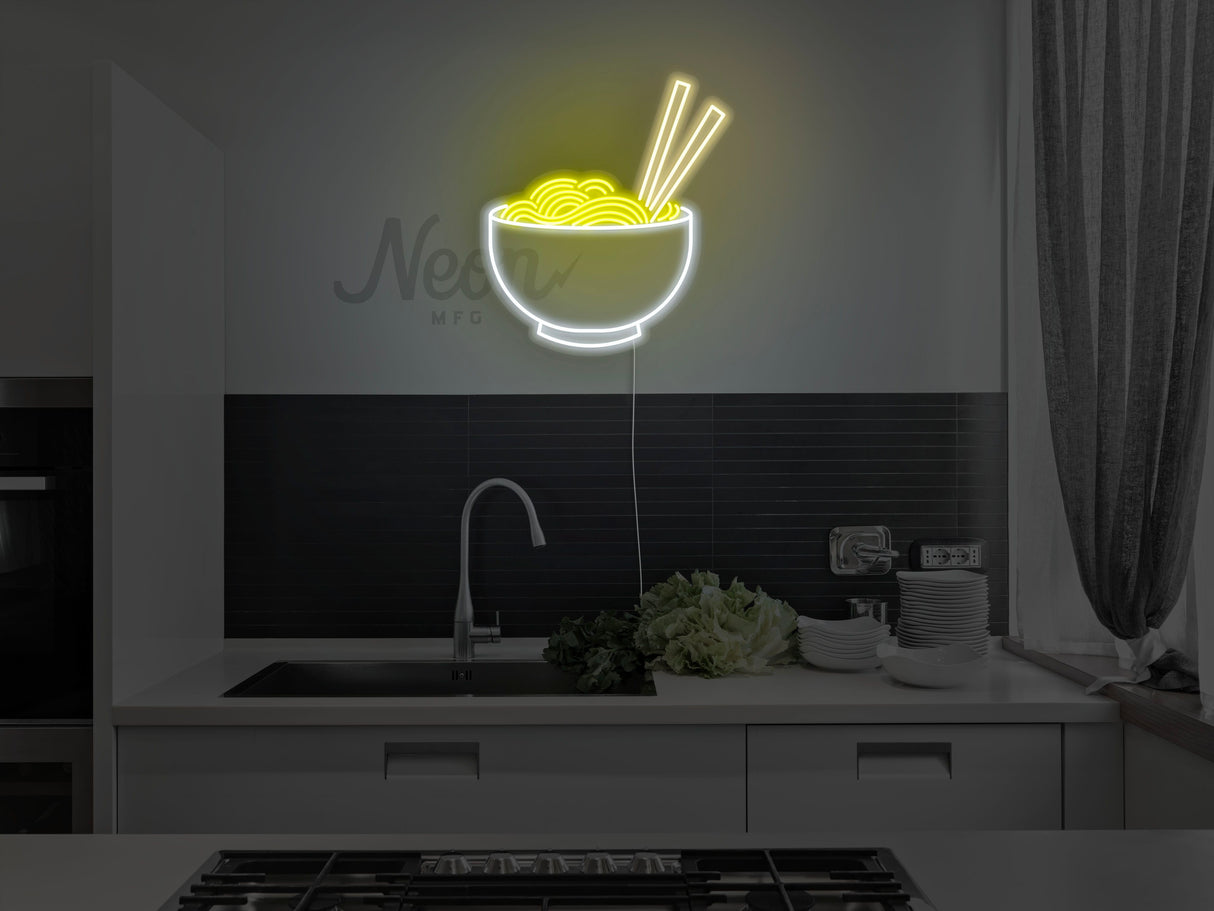 Noodle Bowl LED Neon Sign