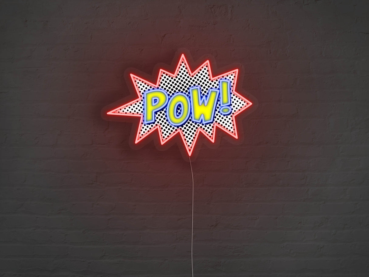 POW! and BAM! LED Neon Signs