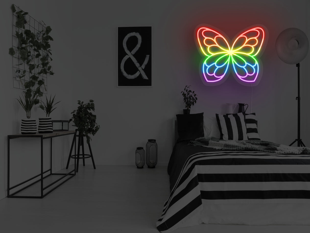 Pride Butterfly LED Neon Sign