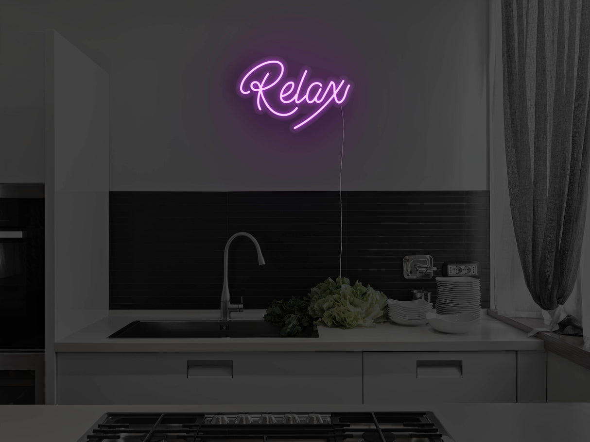 Relax LED Neon Sign