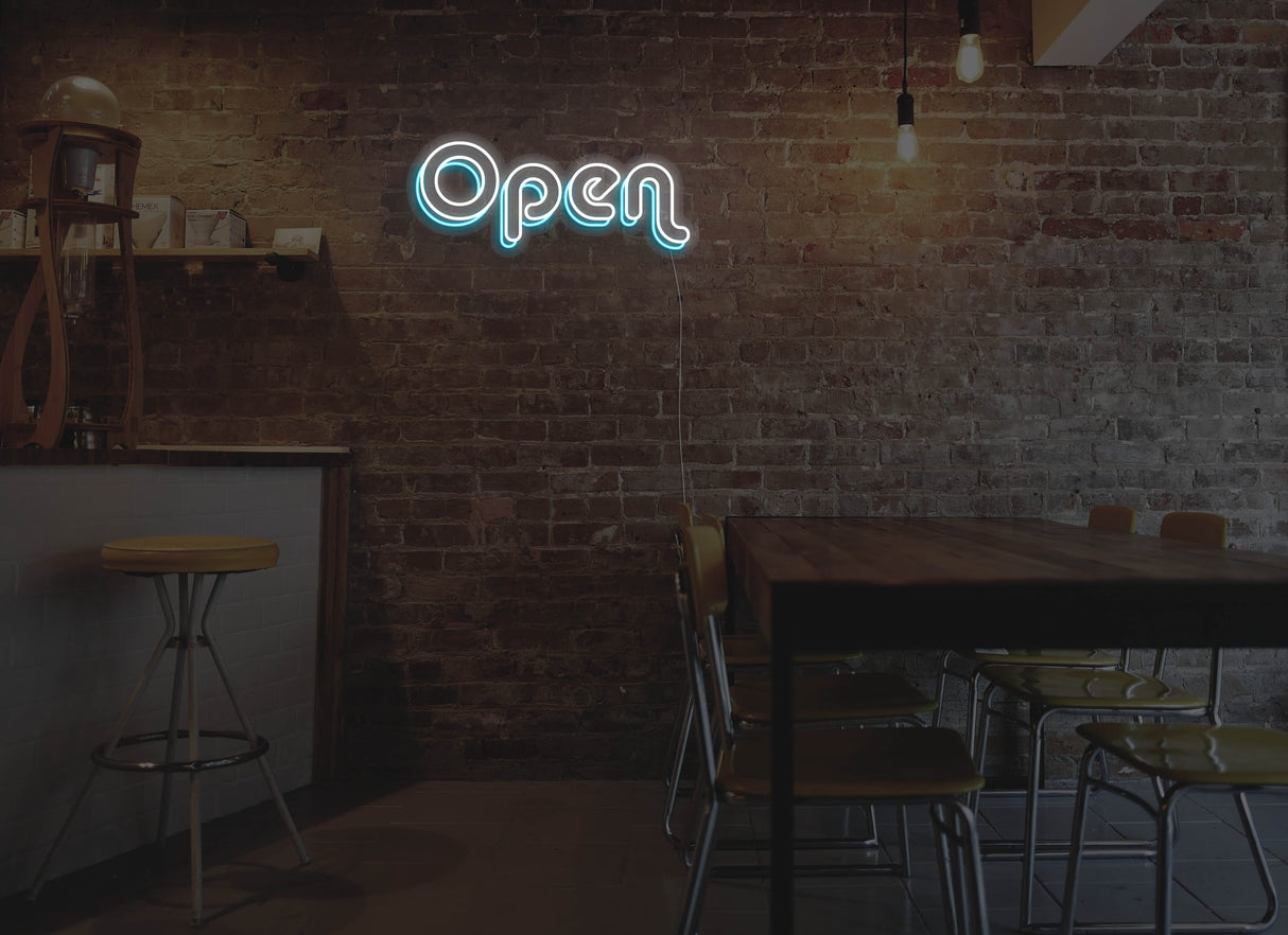 Retro Version 2 Open Liquid Neon Sign