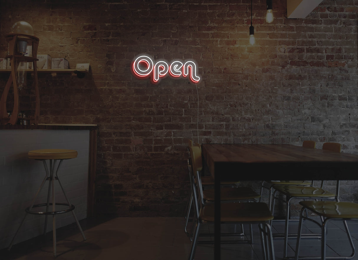 Retro Version 2 Open Liquid Neon Sign