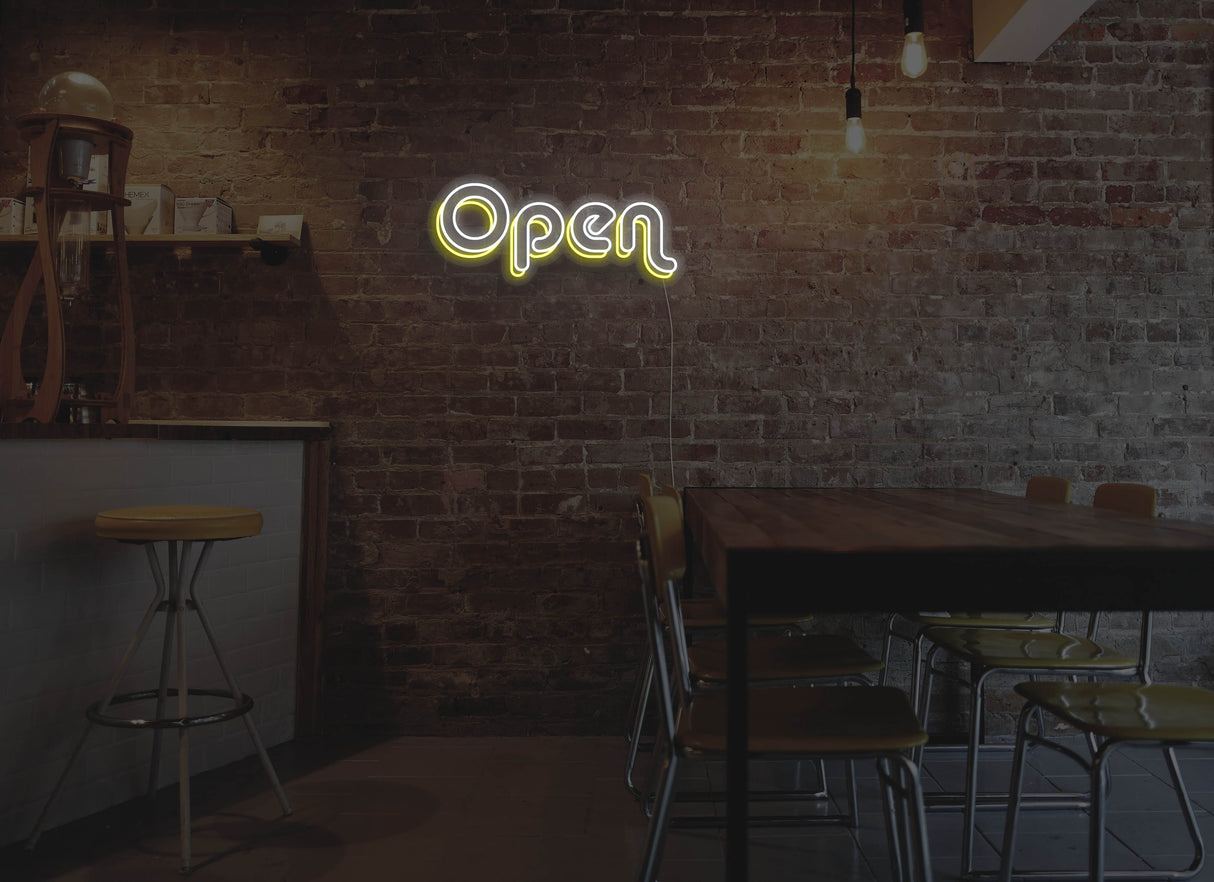 Retro Version 2 Open Liquid Neon Sign