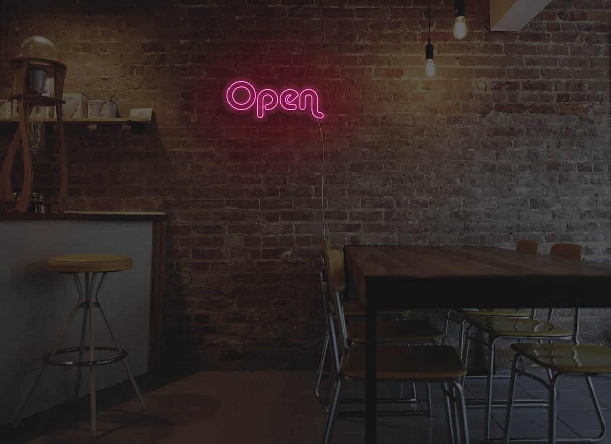 Retro Open Liquid Neon Sign