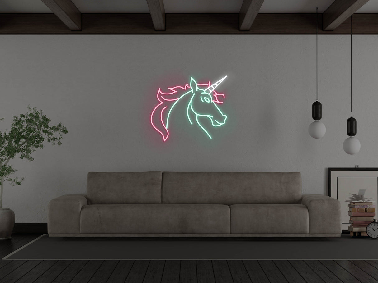 Unicorn Glass Neon Sign