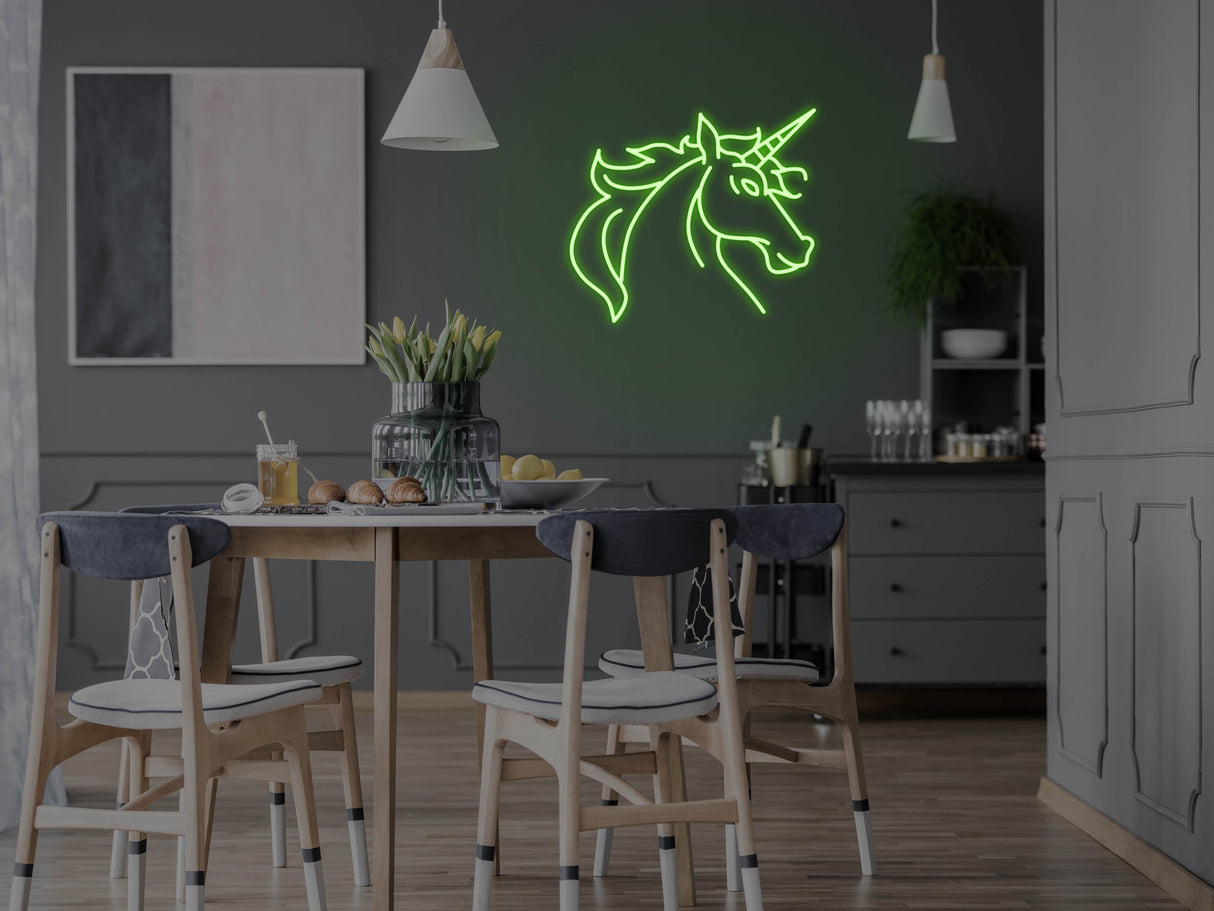 Unicorn Glass Neon Sign