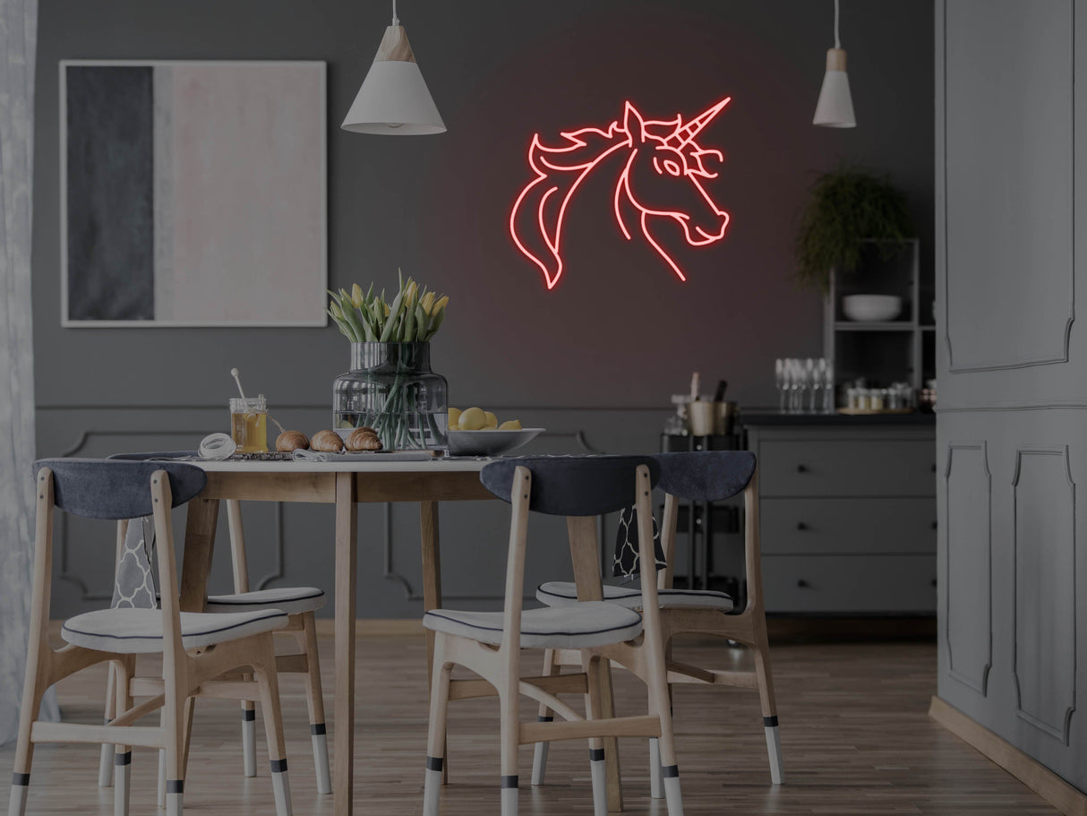 Unicorn Glass Neon Sign